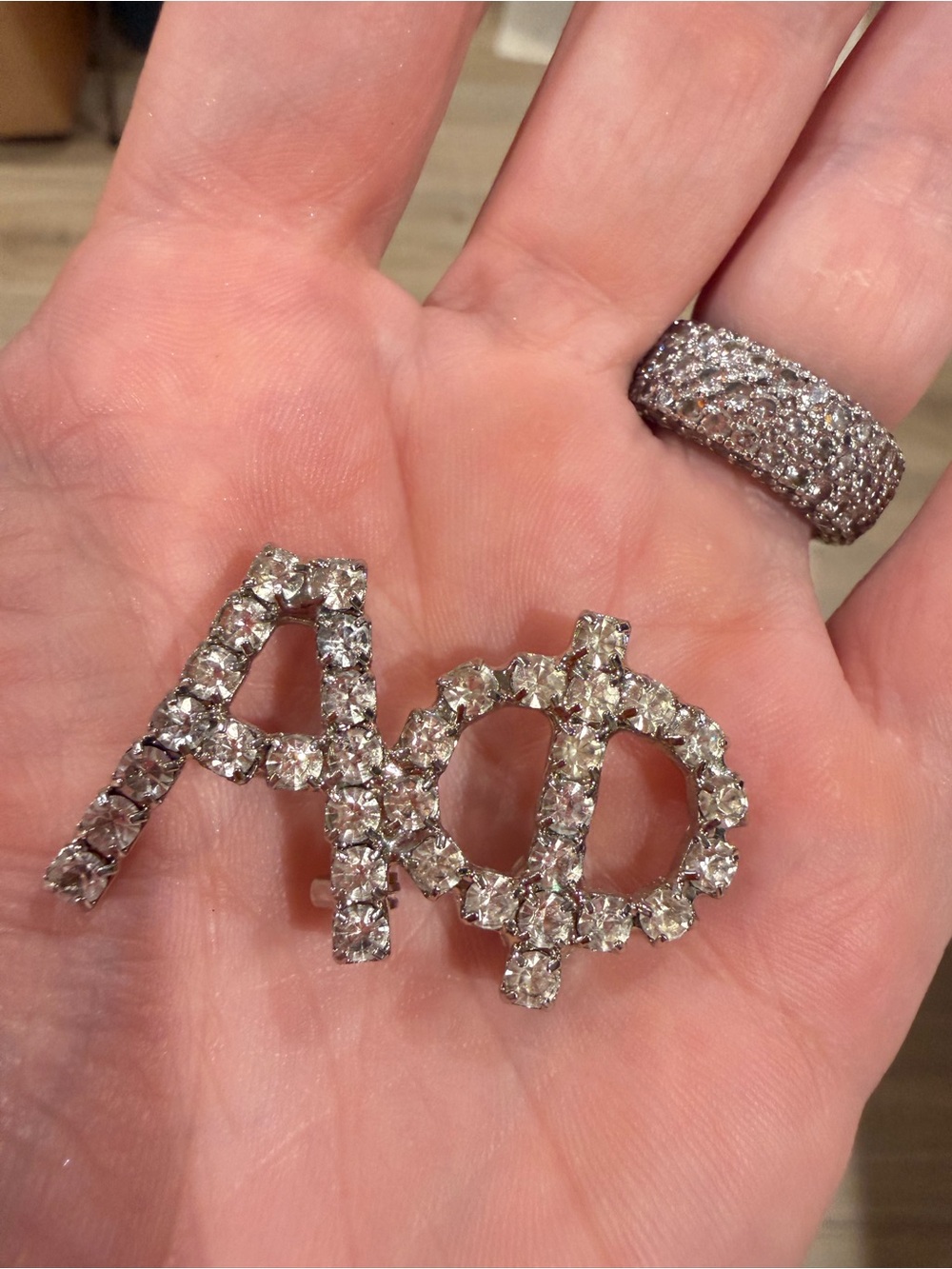 Dorothy Bauer Alpha Phi ΑΦ sorority Sparkling Rhinestone brooch! Great!